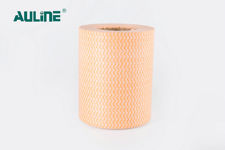 Di Bawah Seri Bubur Kayu Cetak dari Spunlace Nonwoven Orange