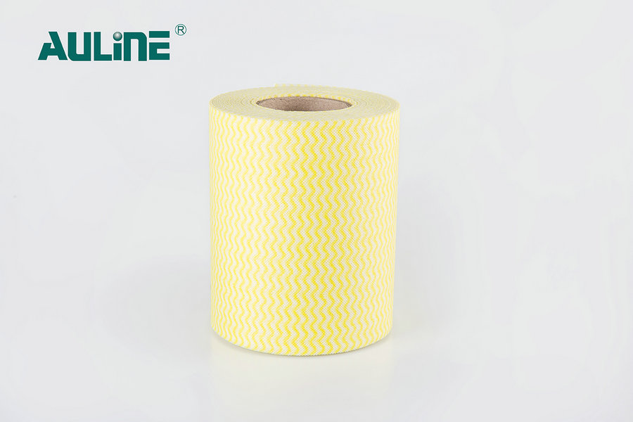 Di Bawah Seri Pulp Kayu Cetak dari Spunlace Nonwoven Yellow